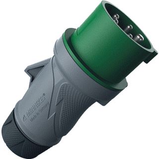 MENNEKES CEE-CONTACTSTOP RECHT SCHROEFKLEM 16A 5-POLIG 50-500V 10U KUNSTSTOF IP54 GROEN RAL6010