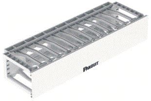 PANDUIT NETMANAGER HORIZONTAL CABLE MANAGER 2 RU WHITE