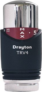 DRL DRAYTON THERMOSTAATKOP M30 X 1,5 MM CHROOM MAT ZWART 