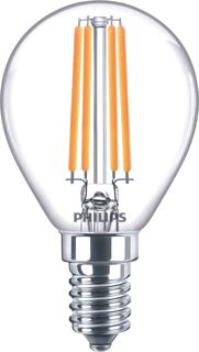 PHILIPS COREPRO LED-LAMP PEER E14 6.5-60W 806LM 2700K CRI80 HELDER WIT IP20 DXL 45X80MM 