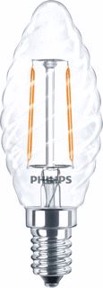 PHILIPS COREPRO LED-LAMP KAARS E14 2-25W 250LM 2700K CRI80 HELDER WIT IP20 DXL 35X97MM 