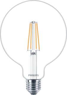 PHILIPS LED-LAMP BOL E27 5W 806LM 2700K CRI90-100 HELDER DIMBAAR WIT IP65 DXL 124X178MM 