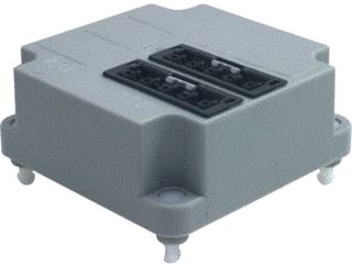 ABB HAF HAFOBOX DEKSEL 3640 MET WINSTA CONNECTOR 2X5-P + AANSLUITDRADEN GERECYCLED KUNSTSTOF