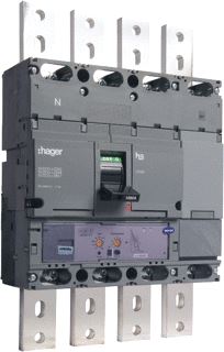 HAGER VERMOGENSAUTOMAAT H3 4P 1000 A 70 KA LSI