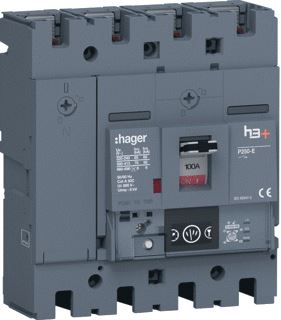 HAGER VERMOGENSAUTOMAAT H3+ P250 ENERGY 4P4D N0-50-100% 100 A 70 KA BOUTAANSLUITING 