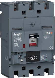 HAGER VERMOGENSAUTOMAAT H3+ P250 ENERGY 3P3D 160 A 70 KA BOUTAANSLUITING 