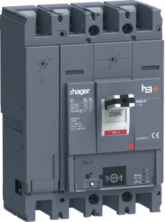HAGER VERMOGENSAUTOMAAT H3+ P630 ENERGY 4P4D N0-50-100% 250A 110KA BOUTAAN 