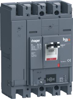 HAGER VERMOGENSAUTOMAAT H3+ P630 ENERGY 4P4D N0-50-100% 630A 110KA BOUTAAN 