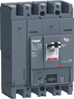 HAGER VERMOGENSAUTOMAAT H3+ P630 ENERGY 4P4D N0-50-100% 630A 110KA BOUTAAN