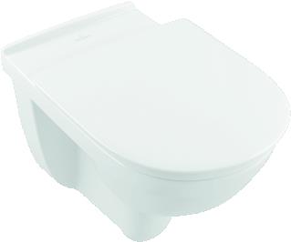 VILLEROY & BOCH O.NOVO VITA DIEPSPELCLOSET VITA WANDHANGEND DIRECTFLUSH 595 X 360MM (DXB) WIT ALPINE ANTIBAC KERAMIEKPLUS