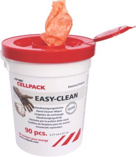 CELLPACK EASY-CLEAN/EMMER/90 STUKS REINIGINGSDOEKJES 