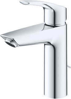 GROHE EUROSMART WASTAFELMENGKRAAN MEDIUM MET KETTING 28 MM CHROOM