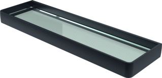 HACEKA ALINE PLANCHET GLAS ZWART ALUMINIUM 60CM