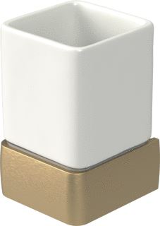 HACEKA ALINE ENKELE BEKERHOUDER GOUD ALUMINIUM KERAMIEK 1208 