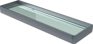 HACEKA ALINE PLANCHET GLAS GRIJS ALUMINIUM 60CM 