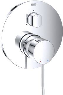 GROHE ESSENCE MENGRAAN OPBOUWDEEL 3-WEG CHROOM (ALLEEN VOOR 35 600 000) 