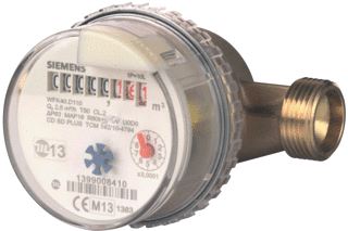 SIEMENS WFW40.D110 MECHANICAL WATER METER SINGLE-JET WITH MODULE SLOT 2.5 M3/H 110 MM G 3/4 