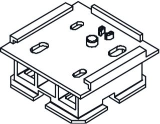 SIEMENS EZU-WB SPACER FOR MOUNTING INTELLIGENT VALVE CONTROLLER BOX ASE4U10E WITH A 25 MM DISTANCE ON THE FLOW SENSOR