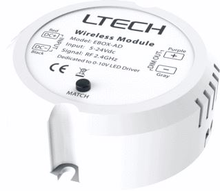 LTECH LED RECEIVER RF 0-10V EBOX-AD 