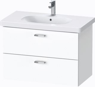 DURAVIT XBASE WASTAFELONDERBOUWKAST MET 2 LADEN 80X56X45.8CM MAT WIT