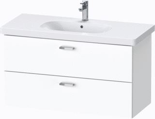 DURAVIT XBASE WASTAFELONDERBOUWKAST MET 2 LADEN 100X56X45.8CM MAT WIT