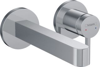 HANSGROHE FINORIS TWEEGATS WASTAFELMENGKRAAN INBOUW 165MM PLUG CHROOM 