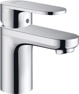 HANSGROHE VERNIS BLEND WASTAFELMENGKRAAN 70 'ZINC' MET POP UP AFVOER MET TREKSTANG CHROOM 