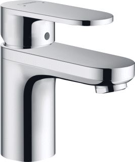 HANSGROHE VERNIS BLEND WASTAFELMENGKRAAN 100 'ZINC' MET POP-UP AFVOER MET TREKSTANG CHROOM 