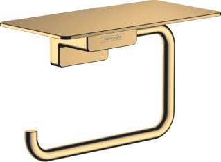 HANSGROHE ADDSTORIS CLOSETROLHOUDER MET PLANCHET POLISHED GOLD OPTIC 