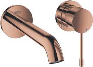 GROHE ESSENCE NEW INBOUWMENGKRAAN AFBOUWDEEL M-SIZE WAND EENGREEPS 2-GATS G1/2 183MM VOORSPRONG UITLOOP VAST WARM SUNSET 