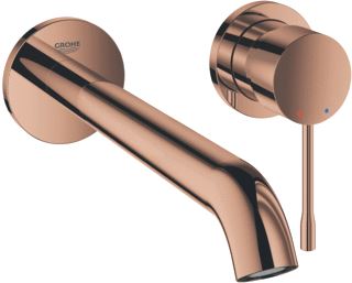 GROHE ESSENCE NEW INBOUWMENGKRAAN AFBOUWDEEL L-SIZE WAND EENGREEPS 2-GATS G1/2 230MM VOORSPRONG UITLOOP VAST WARM SUNSET 