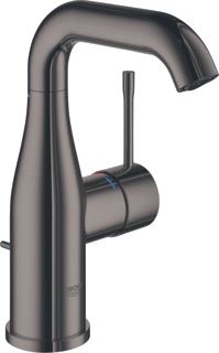 GROHE ESSENCE NEW WASTAFELMENGKRAAN M-SIZE TREKWASTE EENGREEPS 1-GATS 193MM HOOGTE 114MM UITLOOP HOOG DRAAI HARD GRAPHITE 