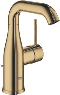 GROHE ESSENCE NEW WASTAFELMENGKRAAN M-SIZE TREKWASTE EENGREEPS 1-GATS 193MM HOOGTE 114MM UITLOOP HOOG DRAAI COOL SUNRISE 