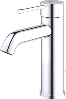 GROHE ESSENCE NEW WASTAFELMENGKRAAN S-SIZE ES TREKWASTE EENGREEPS 1-GATS 174MM HOOGTE 116MM UITLOOP VAST CHROOM 