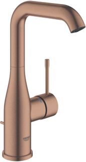 GROHE ESSENCE NEW WASTAFELMENGKRAAN L-SIZE TREKWASTE EENGREEPS 1-GATS 244MM HOOGTE 127MM UITLOOP HOOG DRAAI WARM SUNSET GEB 