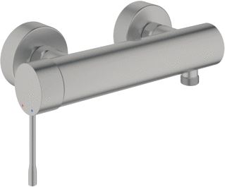 GROHE ESSENCE NEW DOUCHEMENGKRAAN WAND EENGREEPS 2-GATS CARTOUCHE KERAMISCH 150MM HARTAFSTAND MET KOPPELINGEN SUPERSTEEL