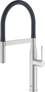 GROHE ESSENCE NEW KEUKENMENGKRAAN EENGREEPS PROFESSIONELE SPRAY 530MM HOOGTE 240MM VOORSPRONG UITLOOP FLEXIBEL SUPERSTEEL