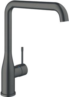 GROHE ESSENCE NEW KEUKENMENGKRAAN EENGREEPS 300MM HOOGTE 220MM VOORSPRONG L-UITLOOP HOOG DRAAIBAAR HARD GRAPHITE GEBORSTELD