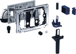 GEBERIT DUOFRESH EXTERNE SCHAKELAAR EN STICKHOUDER SIGMA8 CM: GRIJS 