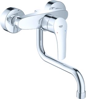 GROHE EUROSMART KEUKENMENGKRAAN LAGE UITLOOP WAND SPRONG 217MM BULK 12