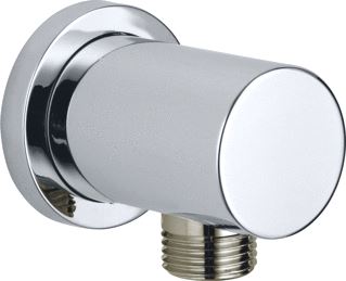 GROHE RAINSHOWER WANDAANSLUITBOCHT MET RONDE ROZET WIT 