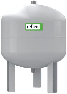 REFLEX V VOORSCHAKELVAT 40 LITER GRIJS (MAX.) 10 BAR (MAX.) 110°C 