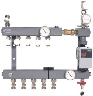 HENCO 1-GROEP STALEN VERDELER MET POMP STADSVERWARMING ESSENT PN6 