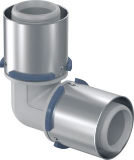 UPONOR S-PRESS FITTING KNIE HOEK 90GRADEN AANSLUITING 1: 63MM PERSMOF AANSLUITING 2: 63MM PERSMOF 