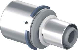 UPONOR S-PRESS FITTING RECHT AANSLUITING 1: 63MM PERSMOF AANSLUITING 2: 40MM PERSMOF 