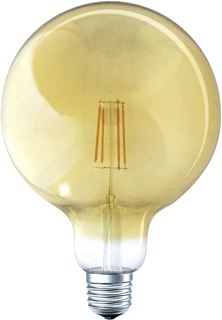 LEDVANCE SMART+ LED-LAMP E27 6W 680LM 2400K CRI80 R39 HELDER DIMBAAR GOUD IP20 DXL 124X168MM 