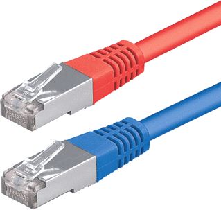 ESYLUX KABELSET RJ45 5M VOOR TUNABLE WHITE 4X ROOD / 4X BLAUW 