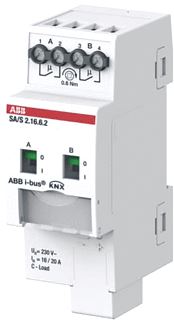 ABB BUSCH JAEGER SCHAKELACTOR BUSSYSTEEM ABB I-BUS KNX SCHAKEL AKTOR PROFESSIONEEL KNX 2-VOUDIG 16 AMPERE ENERGIEFUNCTIE 