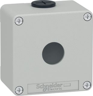 SCHNEIDER ELECTRIC GRIJZE LEGE DRUKKNOPKAST 1 GAT 22 MM