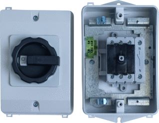 ASN SONTHEIMER RLO16/4PM-D1/Z33-SW/EMC EMC WERKSCHAKELAAR 16A 4 POLIG OPBOUW IP65